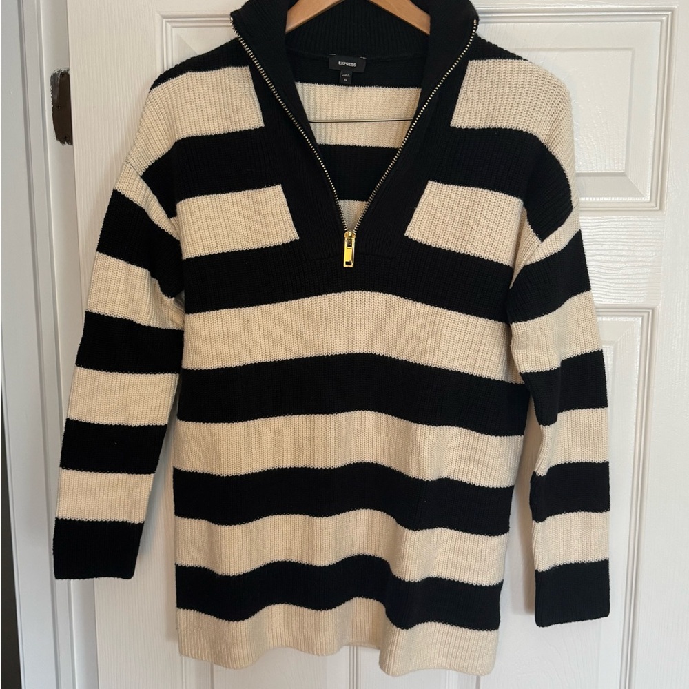 Express Oversized 1/4 Zip Sweater